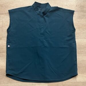 Figs Caribbean Blue Rafaela Top (Medium)